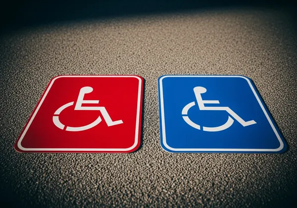 Comparison of temporary and permanent handicap placards