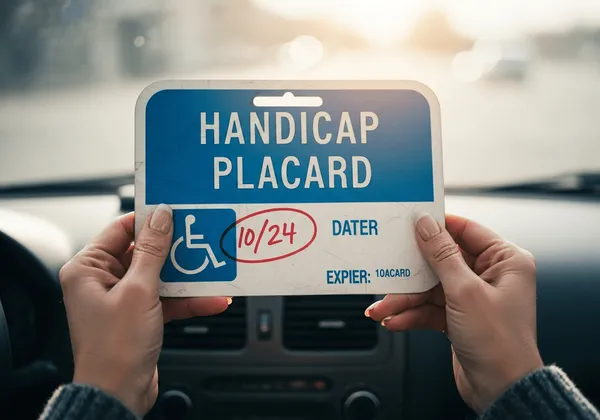 What happens when a handicap placard expires
