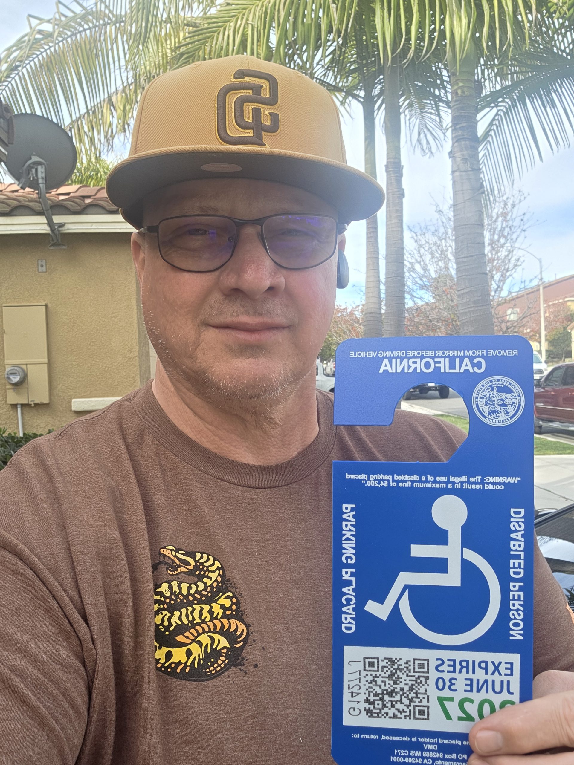 Peter W. – California with their disability parking placard