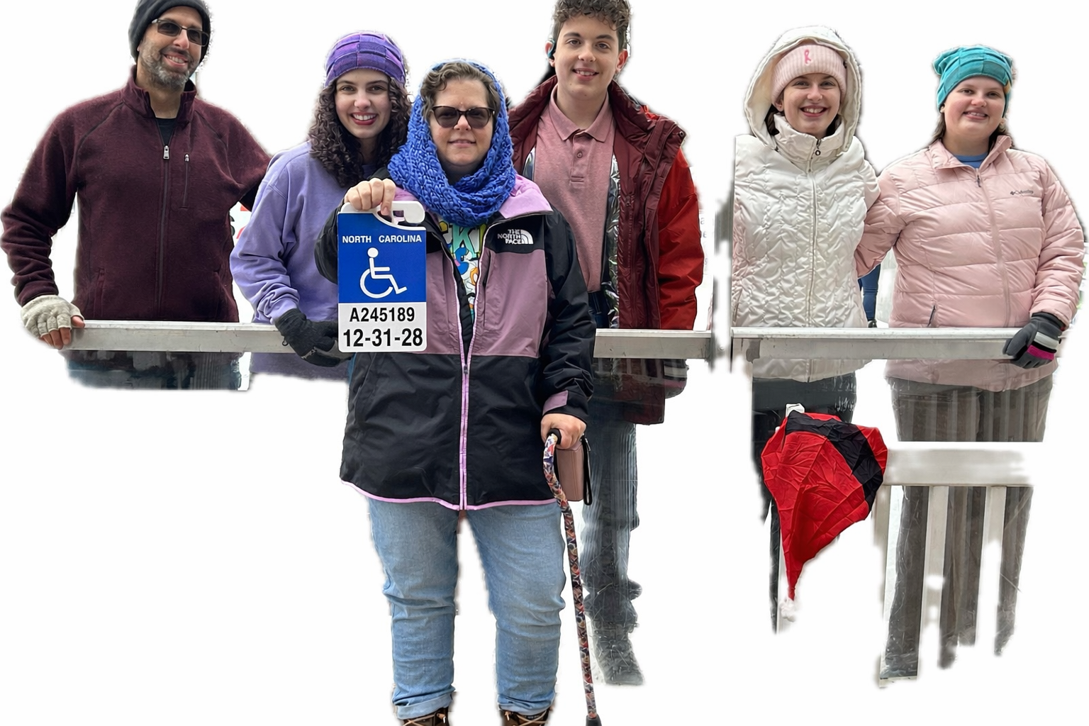 Kim Baron – North Carolina with their disability parking placard