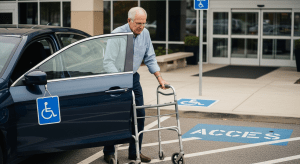 Hip replacement handicap placard
