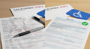 California DMV correct paperwork