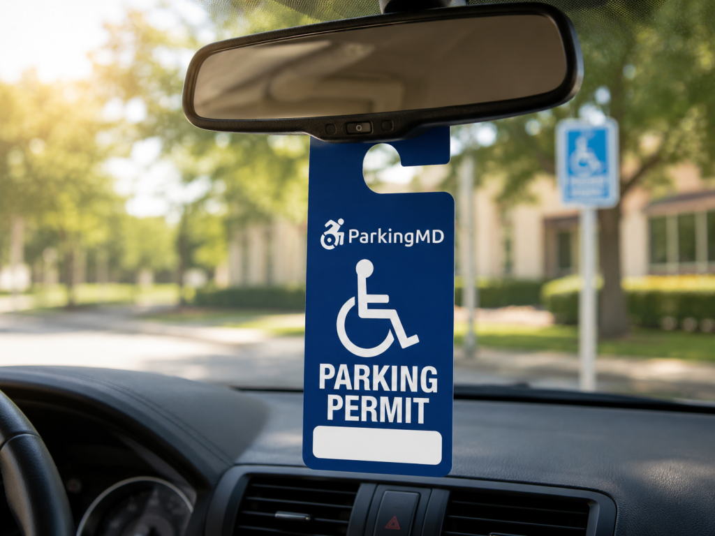 handicap parking placard