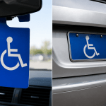 handicap parking placard vs. plate