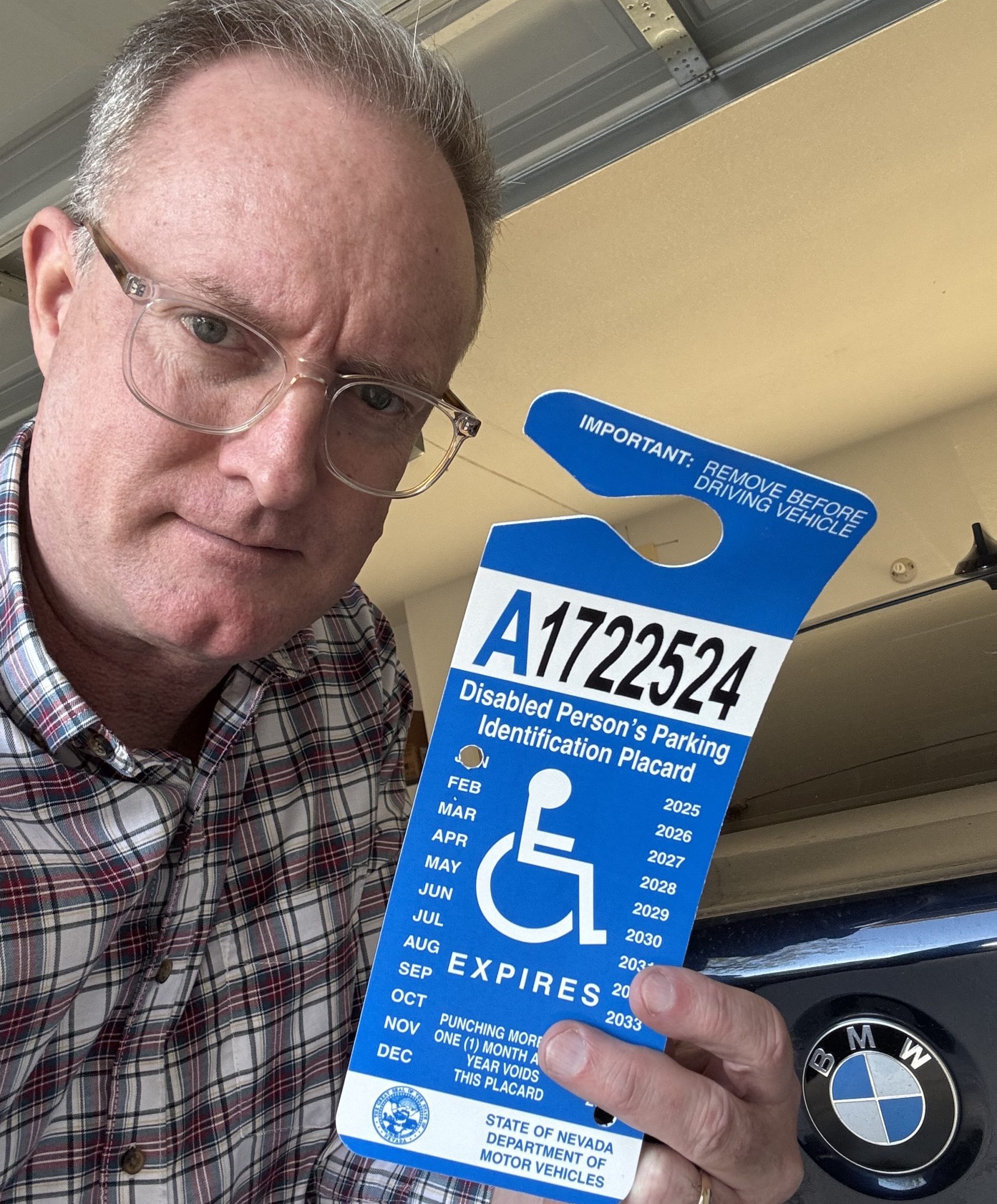 Michael Graves – Nevada with their disability parking placard