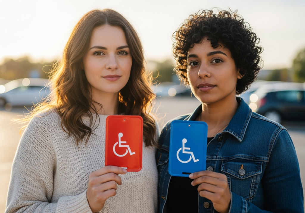 temporary vs. permanent handicap placard.